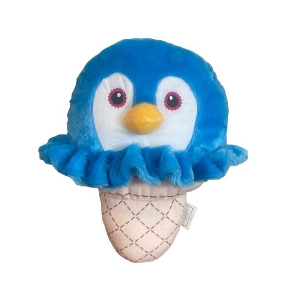 Nanco Blue Bird Ice Cream Cone 12 Inch Plush Stuffed Animal Toy Year 2020 - Picture 1 of 8